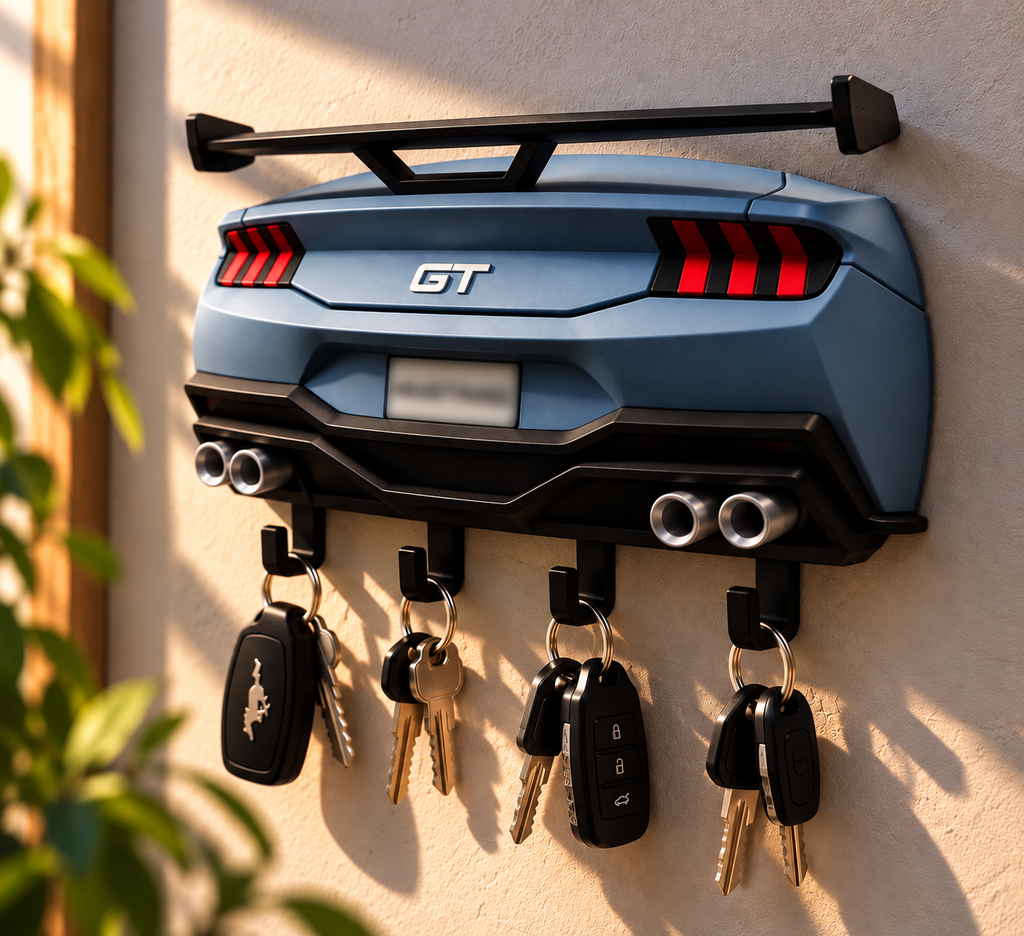 Porte-clés mural – Inspiration automobile