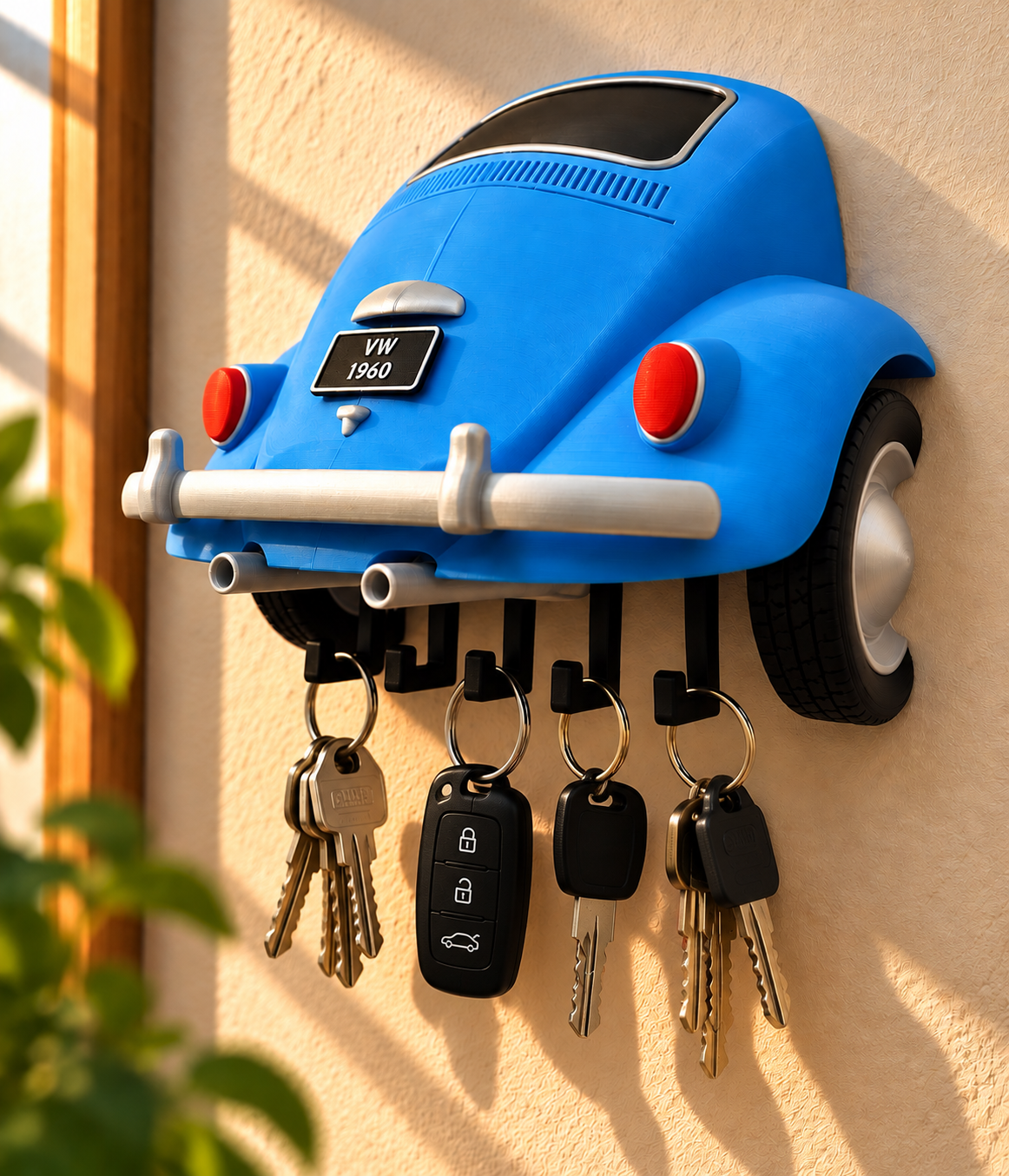 Porte-clés mural – Inspiration automobile