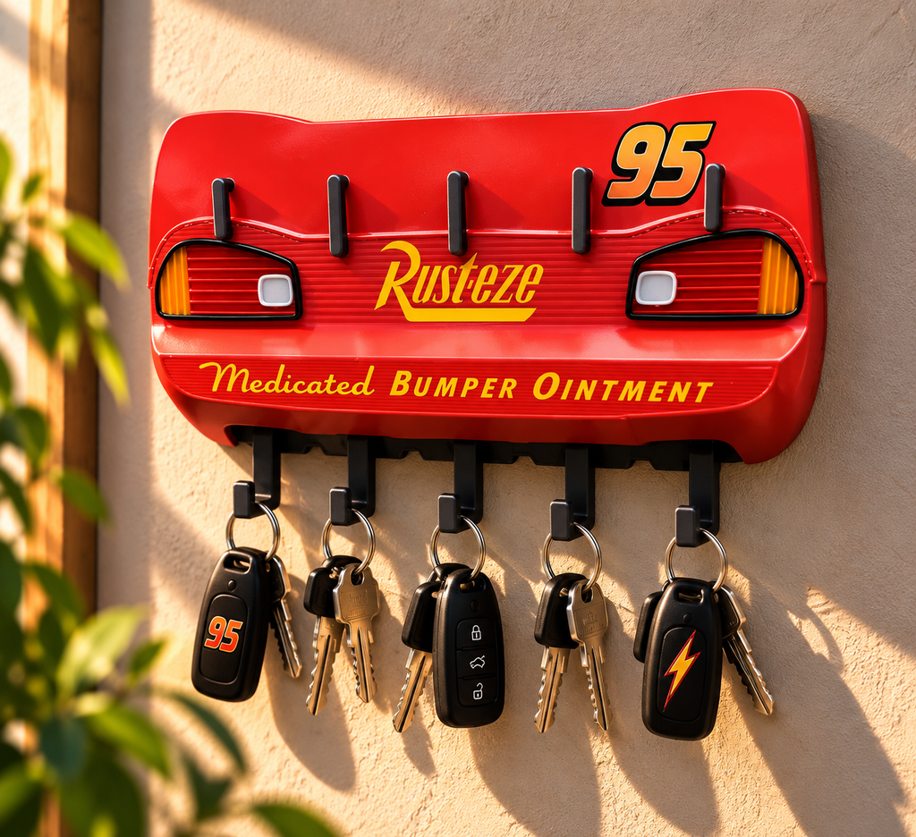 Porte-clés mural – Inspiration automobile