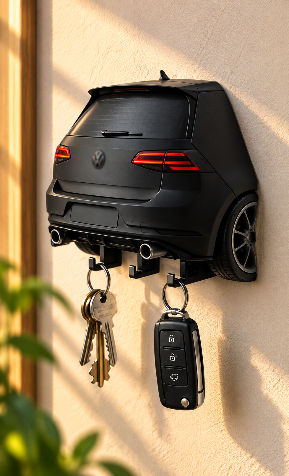 Porte-clés mural – Inspiration automobile