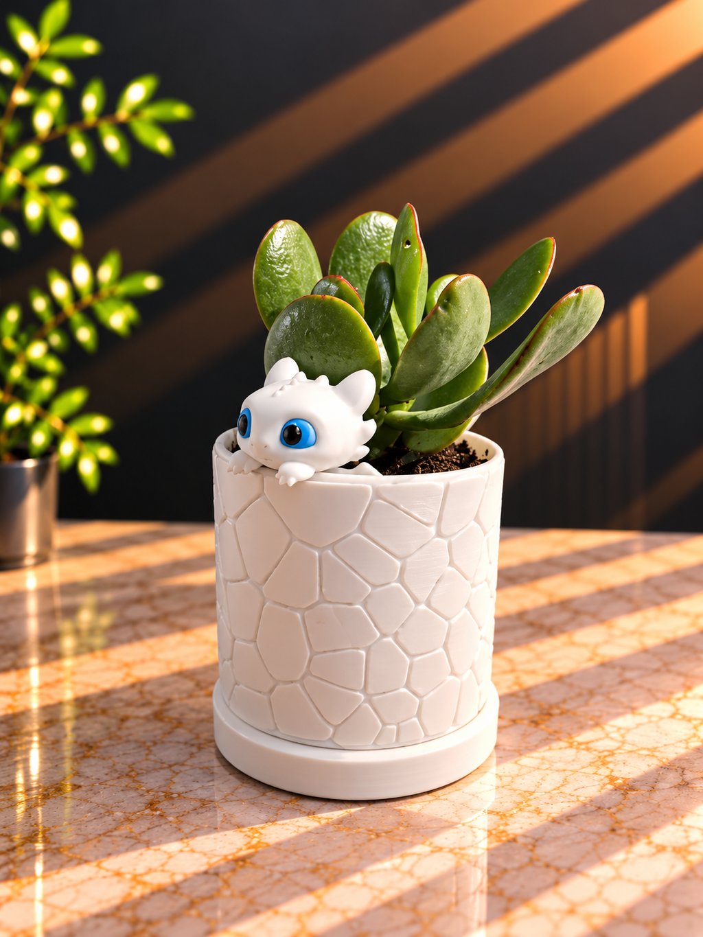 Pot de fleurs décoratif – Blanc ou Noir